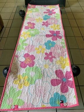 Tommy Hilfiger Pink Multi Floral Quilted Bed Runner